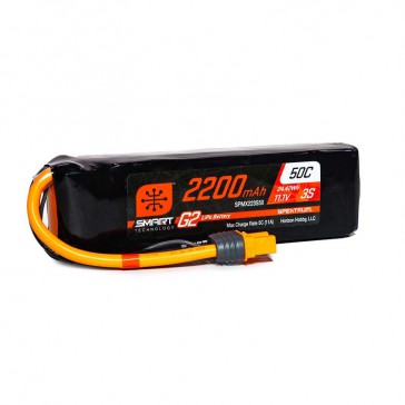 2200mAh 3S 11.1V Smart G2 LiPo 50C: IC3