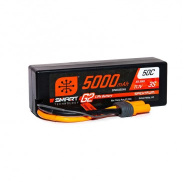 5000mAh 3S 11.1V Smart G2 LiPo 50C Hard Case: IC5