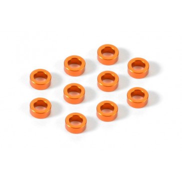 ALU SHIM 3x5x2.0MM - ORANGE (10)