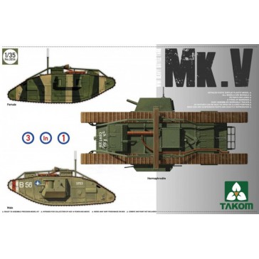 WWI Heavy Battle Tank MkV 3in1 1/35
