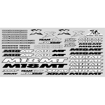 M18MT Sticker For Body White