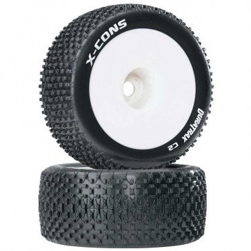1/8 X-Cons Truggy Tire Mounted 1/2 Offset (2)