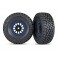 Tires and wheels, assembled, glued (Method Racing wheels, black with