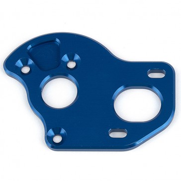 RC10T6.2 LAYDOWN MOTOR PLATE BLUE ALUMINIUM