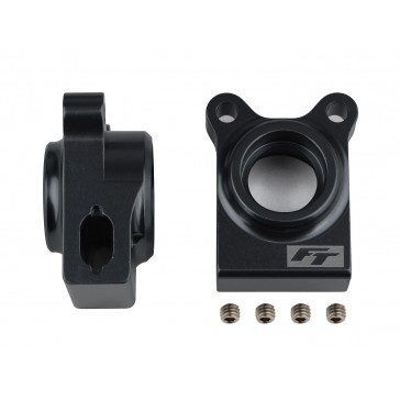 FT B74.1 REAR HUBS BLACK ALUMINIUM