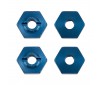 REFLEX 14B/14T FT WHEEL HEXES BLUE ALUM. (4)