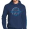 DISC.. SPHERE NAVY HOODIE SWEATSHIRT - LARGE