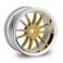 DISC.. WORK XSA 02C WHEEL 26mm CHROME/GOLD (3mm OFFSET)