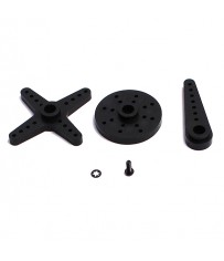 PLASTIC 1/5TH SERVO HORN SET 15T (3pcs)
