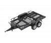 SCALE DUAL AXLE TRUCK CAR TRAILER w/RAMPS & LEDs