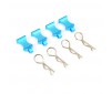 PRO ALUMINIUM EASYPULL TABS & BODYCLIPS (4PC) - BLUE