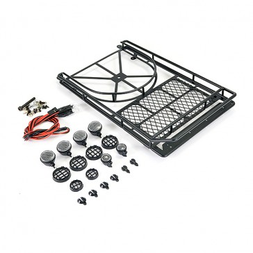 ROOFTOP LUGGAGE RACK W /LED SPOT LIGHTS (240X150X31MM
