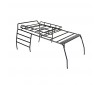 METAL ROLL CAGE FRAME & ROOF RACK 300x195x130mm