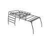 METAL ROLL CAGE FRAME & ROOF RACK 300x195x130mm