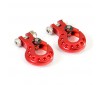 DELUXE ALUMINIUM WINCH HOOK (2PC) - RED