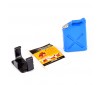 PAINTED FUEL JERRY CAN & MOUNT - BLUE