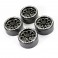 ALUMINUM BEADLOCK TEN 1.9" WHEELS - BLACK (4PC)