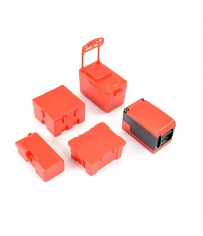 SCALE 5PC TOOL & COOLER CASE SET - RED