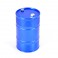 ALUMINIUM ANODISED OIL DRUM W/REMOVABLE LID - BLUE