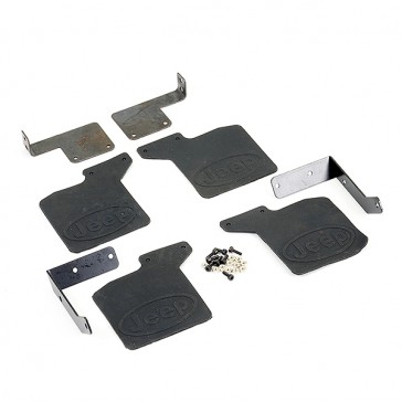 TRX-4 RUBBER MUDFLAPS & ALLOY MOUNTS FOR JEEP