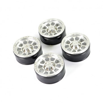 ALUMINUM BEADLOCK TEN 1.9" WHEELS - SILVER (4PC)