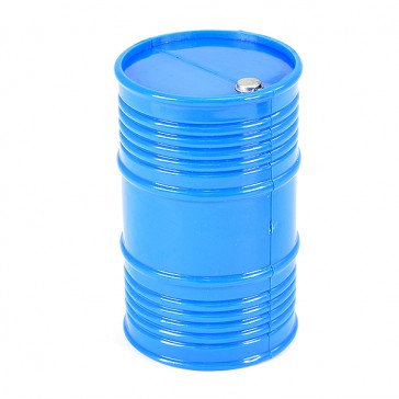 PAINTED OIL DRUM - BLUE