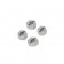 FURY X ALUMINIUM WHEEL HEXES W/PINS (4PC)