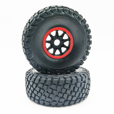 DR8 WHEEL/TYRE PAIR(RED)