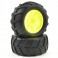 COMET MONSTER FRONT MOUNTED TYRE & WHEEL YELLOW