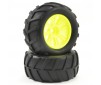 COMET MONSTER FRONT MOUNTED TYRE & WHEEL YELLOW