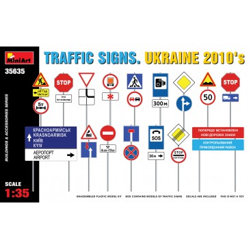 Traffic Signs Ukraine 2010's 1/35