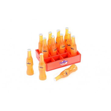 SCALE SOFT DRINK CRATE W/BOTTLES orange drink