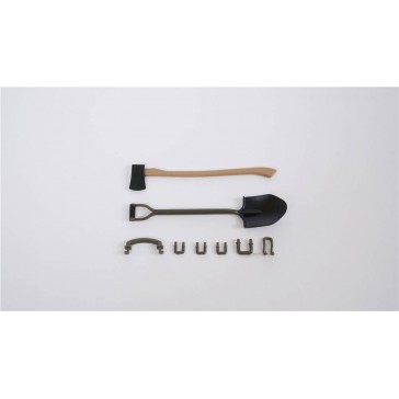 1/12 1941 Willys MB - AXE AND SHOVEL SET