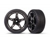 Fr. Tires and wheels(split-spoke black chr. +1.9' Response tires) (2)