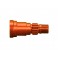 Stub axle, aluminum, (orange-anodized) (1) (for use only with 7750X)