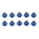 FACTORY TEAM BLUE 4MM LOCKNUT