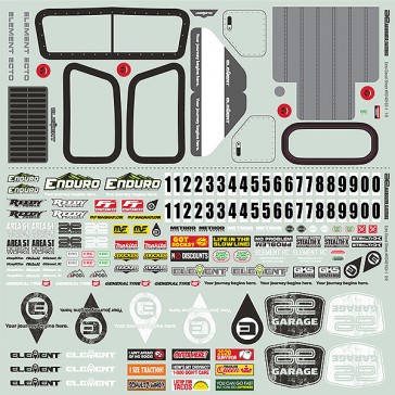 ENDURO ECTO DECAL SHEET