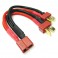 DEANS 2S BATTERY HARNESS FOR 2 PACKS IN PARALLEL 14AWG SILICO