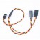 30CM 22AWG JR TWISTED Y EXTENSION WIRE