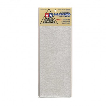 Jeu de papiers abrasifs fins