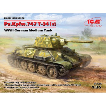 Pz.Kpfw. T-34-747(r). WWII Ger.1/35
