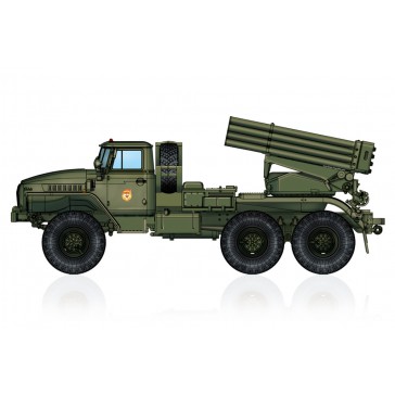 Russian BM-21 Grad Mult Rocket 1/72