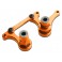 Steering bellcranks, drag link (orange-anodized 6061-T6 aluminum)