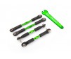 Turnbuckles aluminum (green), camber links, front (2), rear (2)