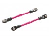 Turnbuckles aluminum (pink) toe links 59mm (2) requires wrench 5477