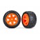 2WD rear Tires & wheels (2.8') (RXT orange wheels+Anaconda tires) (2)