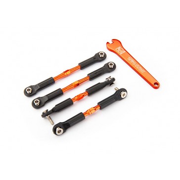 Turnbuckles, aluminum (orange), camber links, front (2), rear (2)