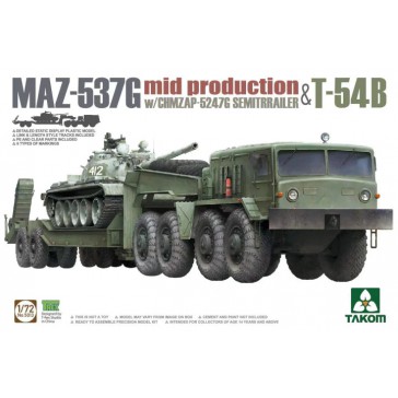 Semi-Trailer mid & T54B 1/72