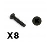 OUTBACK MINI 3.0 ROUND HEA D SELF TAPPING SCREW 2X8 (8PC)