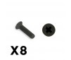 OUTBACK FURY COLUMN HEX SELF TAPPING 2.5X10MM SCREW(8)